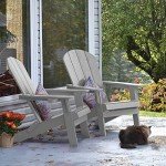 Oversized Folding Adirondack Chair with Cup Holder
