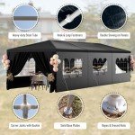 10x30FT Heavy Duty Black Outdoor Party Tent