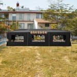 10x30FT Heavy Duty Black Outdoor Party Tent