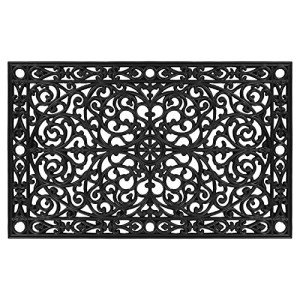 Gatsby Rubber Doormat - 30" x 48", Black