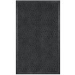 Set of 4 Black Rubber Doormats - 24" x 36