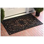 Gatsby Rubber Doormat - 30" x 48", Black