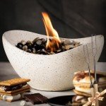 Elegant Portable Concrete Tabletop Fire Pit