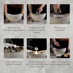 Elegant Portable Concrete Tabletop Fire Pit