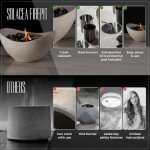 Elegant Portable Concrete Tabletop Fire Pit