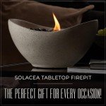 Elegant Portable Concrete Tabletop Fire Pit