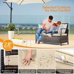 Outdoor Storage Bench with Cushion - 40 Gallon