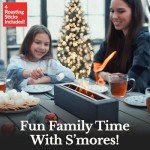 Houswise Portable Concrete Tabletop Fire Pit