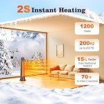 BIESQYA Portable Infrared Outdoor Patio Heater