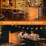 BIESQYA Portable Infrared Outdoor Patio Heater