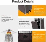 Avenlur 48,000 BTU Pyramid Patio Propane Heater