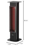 EAST OAK 1500W Portable Infrared Patio Heater