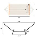 Homgava Heavy Duty Two Person Hammock with Stand