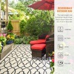 Reversible 5'x8' Outdoor Rugs for Patios