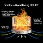 Smokeless Outdoor Fire Pit with Carry Bag