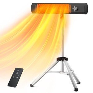 1500W Infrared Patio Heater with Remote Control