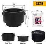 STBoo Smokeless Outdoor Fire Pit with Carrier Bag