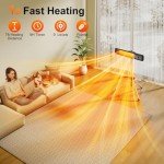 1500W Infrared Patio Heater with Remote Control