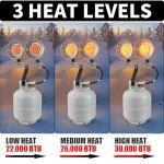 TemEase 30,000 BTU Portable Propane Heater