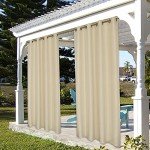 Waterproof Outdoor Curtains for Patio Privacy 54x84