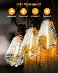 25ft Waterproof Outdoor String Lights with Edison Bulbs