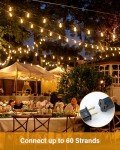 25ft Waterproof Outdoor String Lights with Edison Bulbs