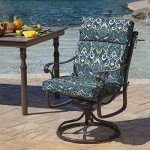 Sapphire Blue Outdoor Chair Cushion 21 x 20