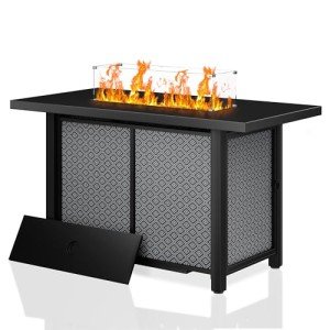 Shintenchi 43'' Square Propane Fire Pit Table