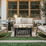 Devoko 32-Inch Outdoor Fire Pit Table