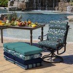 Sapphire Blue Outdoor Chair Cushion 21 x 20