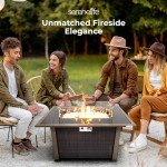 SereneLife 50,000 BTU Outdoor Fire Pit Table
