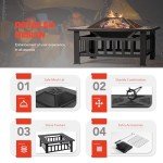 Devoko 32-Inch Outdoor Fire Pit Table