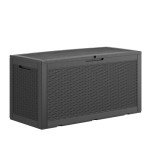 Lockable 100 Gallon Rattan Outdoor Storage Box