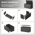 Lockable 100 Gallon Rattan Outdoor Storage Box