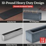 Houswise Portable Concrete Tabletop Fire Pit