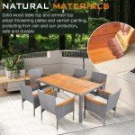 YEEFY 7-Piece Outdoor Dining Set for 6