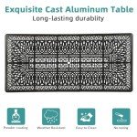 Large Outdoor Rectangle Patio Dining Table - Dark Bronze