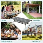 Large Outdoor Rectangle Patio Dining Table - Dark Bronze