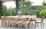 11-Piece Grade-A Teak Dining Set with Chairs