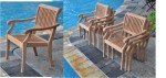 11-Piece Grade-A Teak Dining Set with Chairs