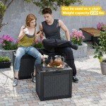 31 Gallon Waterproof Outdoor Storage Box - Black