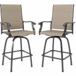 Outdoor Swivel Bar Stools - 2 Piece Set