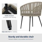 EAST OAK 3-Piece Bistro Set for Patio