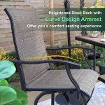 Outdoor Swivel Bar Stools - 2 Piece Set