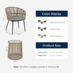 EAST OAK 3-Piece Bistro Set for Patio