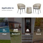 EAST OAK 3-Piece Bistro Set for Patio