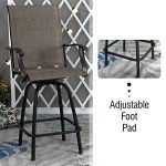 Outdoor Swivel Bar Stools - 2 Piece Set