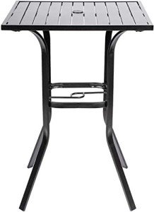 Omelaza Outdoor Bistro High Top Bar Table