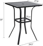 Omelaza Outdoor Bistro High Top Bar Table
