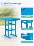Bright Blue 37.2'' Outdoor Bar Table